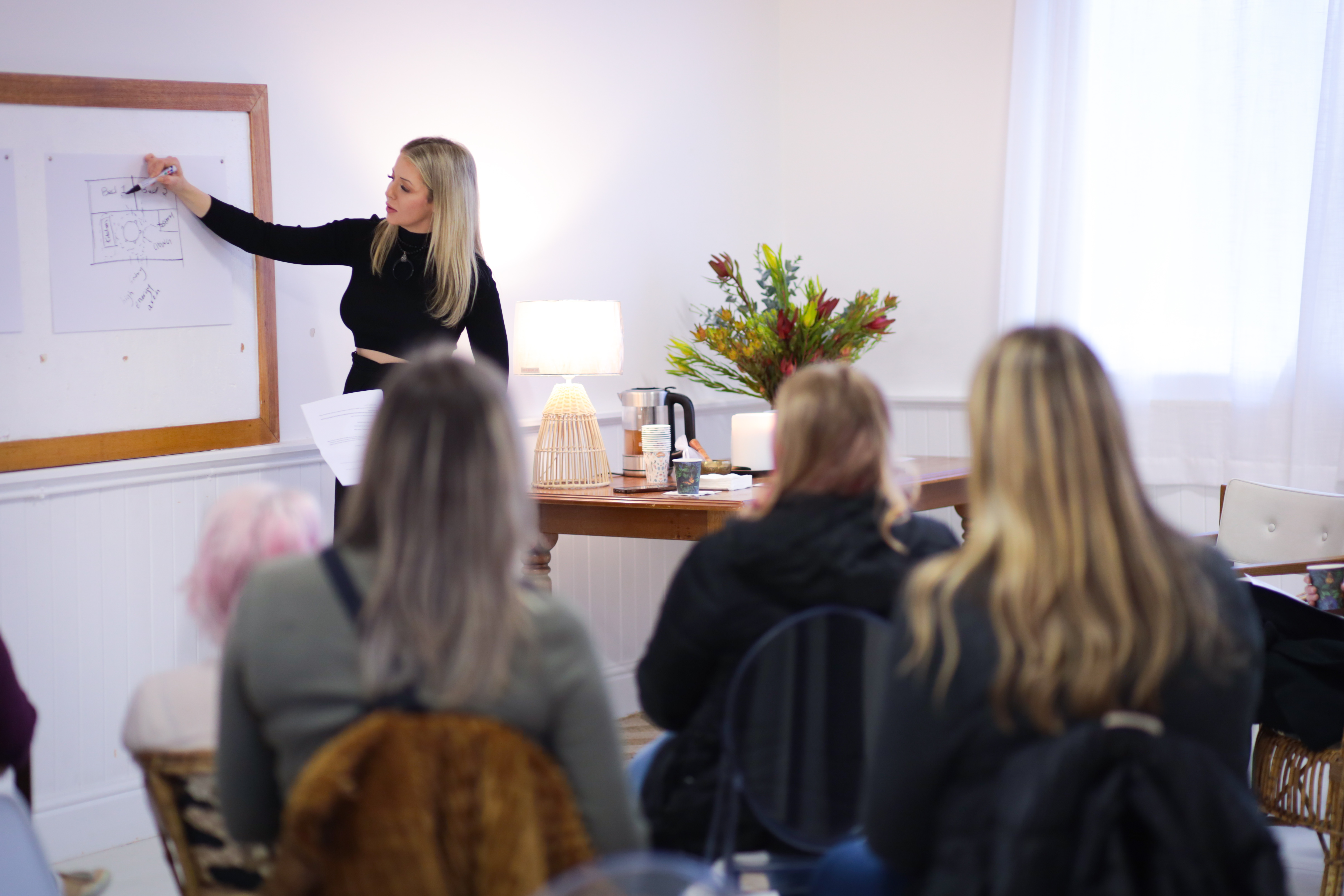 Hayley Michelle leading a group program